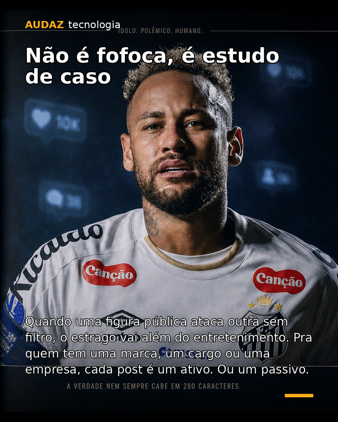 Slide único de notícia — exemplo